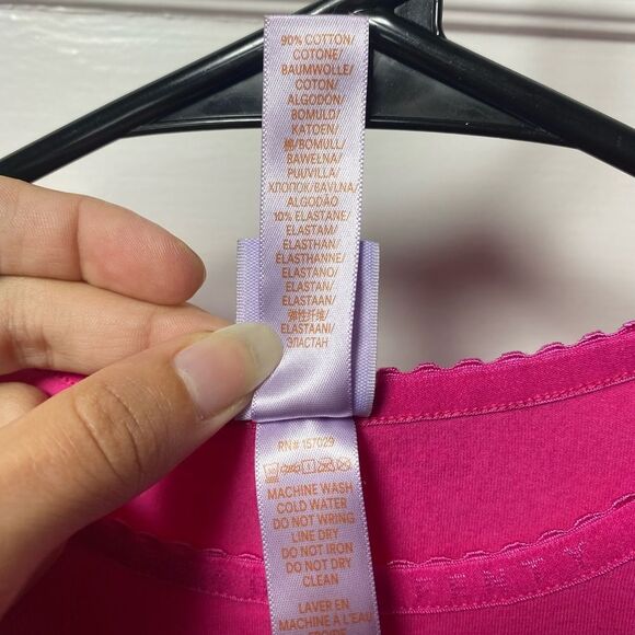 FREE W PURCHASE Savage X Fenty | Cotton Jersey Logo Crop Top in Pink - Picture 12 of 12